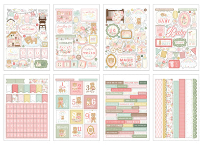 Echo Park Sticker Book-Little Lullabies - Baby Girl