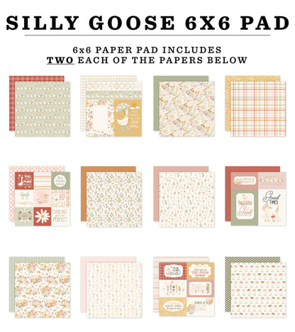 Carta Bella Double-Sided Paper Pad 6"X6"-Silly Goose