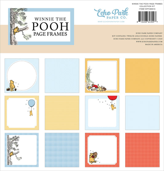Echo Park Collection Kit 12"X12"-Winnie The Pooh Page Frames