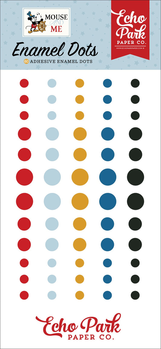 Echo Park Adhesive Enamel Dots-Mouse And Me