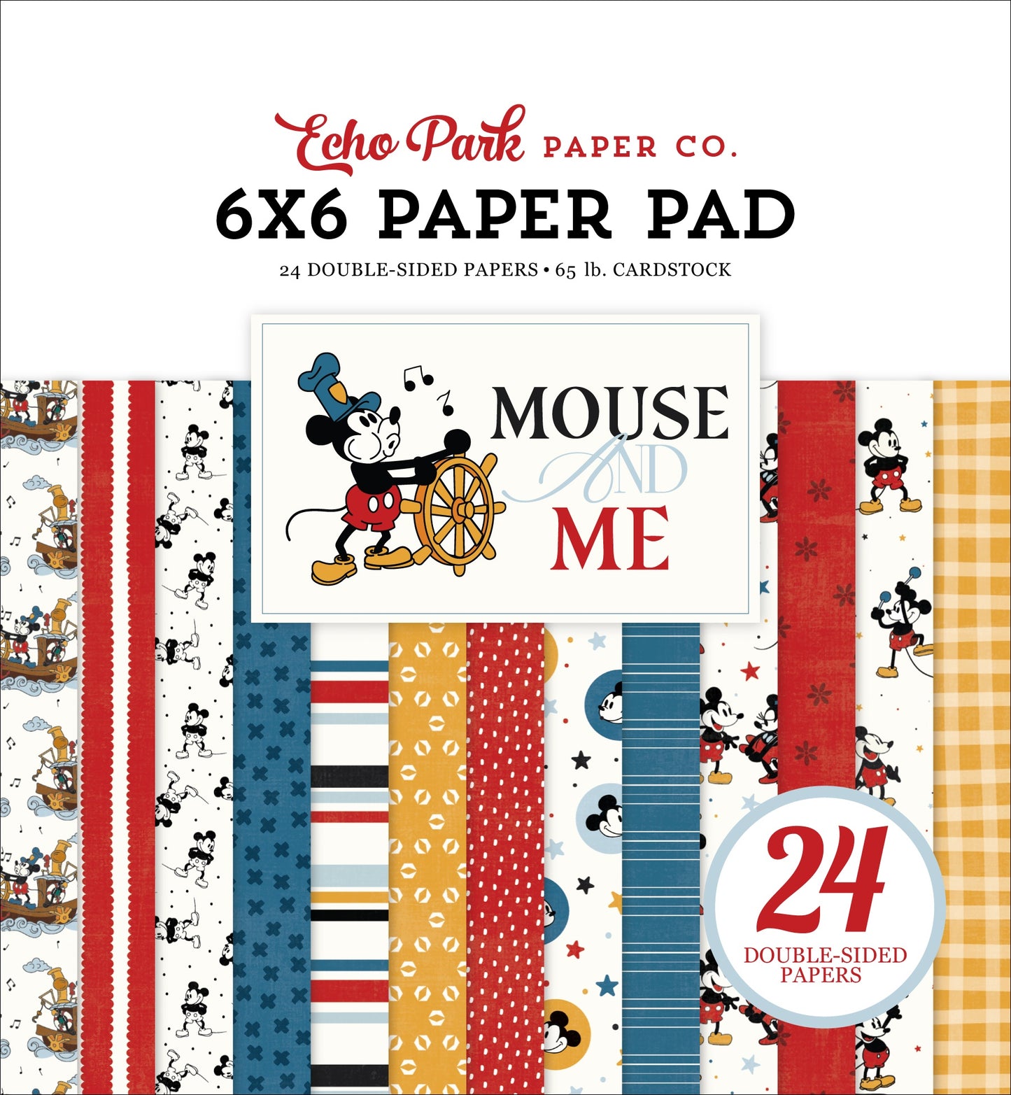 Echo Park Double-Sided Paper Pad 6"X6"-Mouse And Me