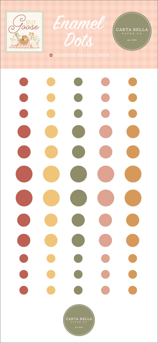 Carta Bella Adhesive Enamel Dots-Silly Goose