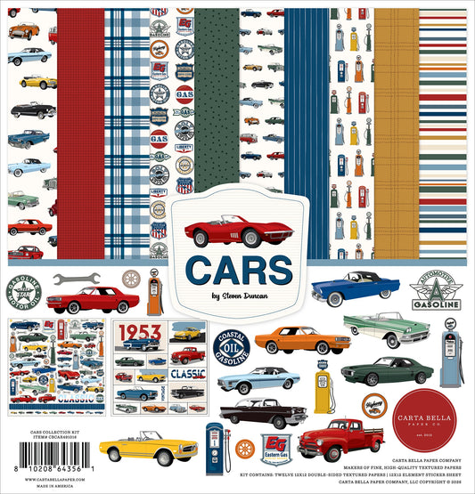 Carta Bella Collection Kit 12"X12"-Cars