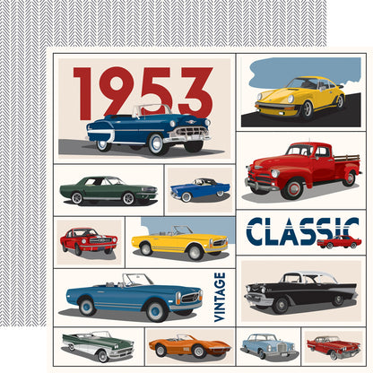 Carta Bella Cars Cardstock 12"X12"-Select Style