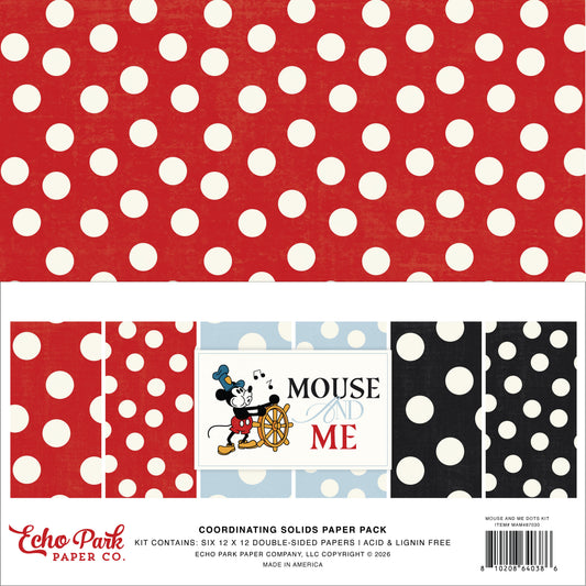 Echo Park Dots Kit 12"X12"-Mouse And Me