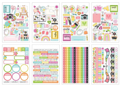 Echo Park Sticker Book-Craft Room