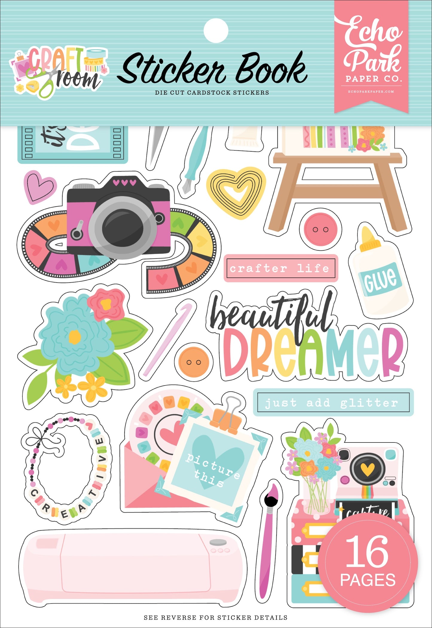 Echo Park Sticker Book-Craft Room