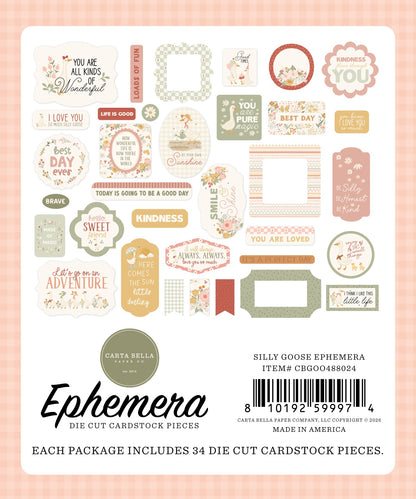 Carta Bella Ephemera-Silly Goose