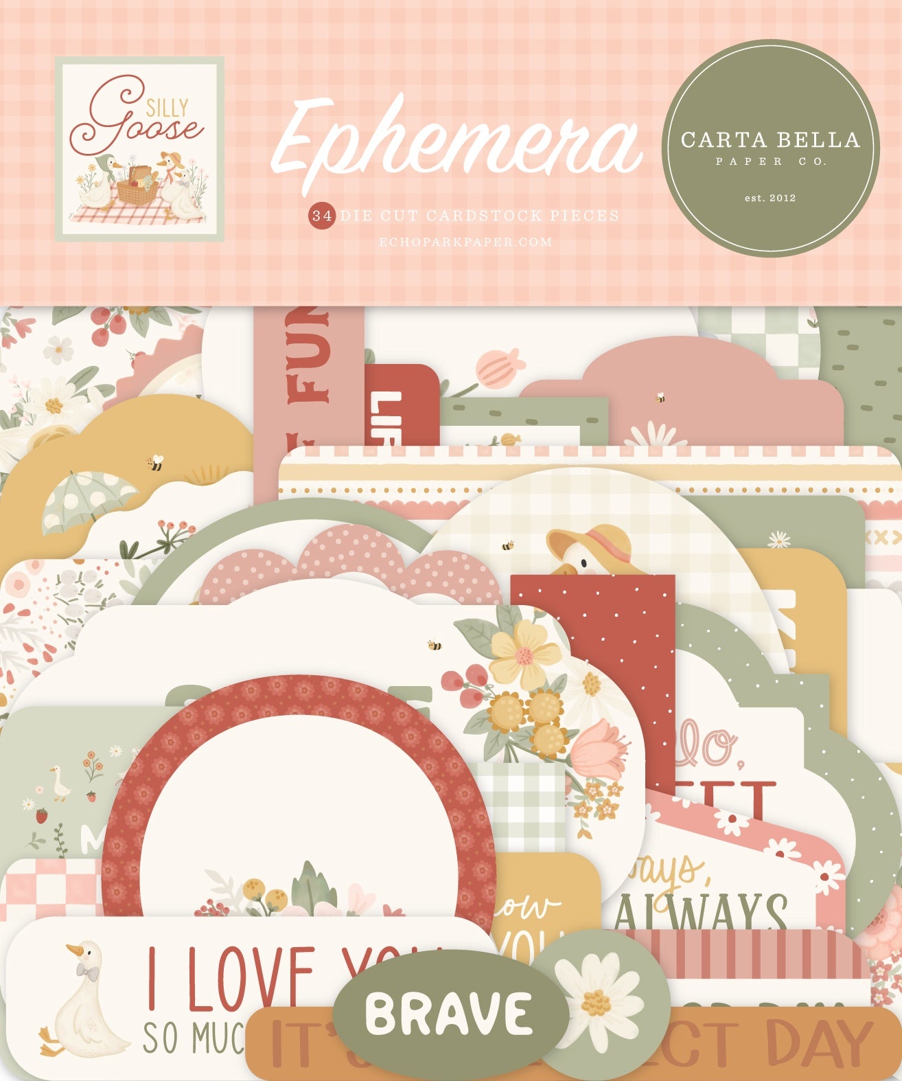 Carta Bella Ephemera-Silly Goose