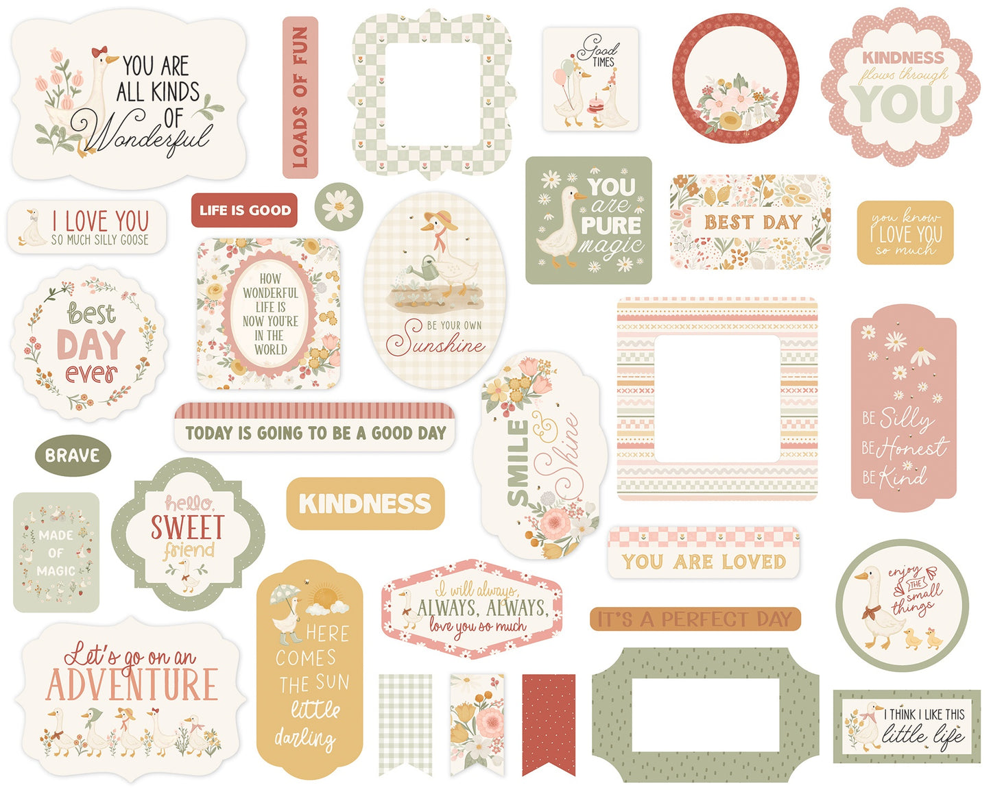 Carta Bella Ephemera-Silly Goose