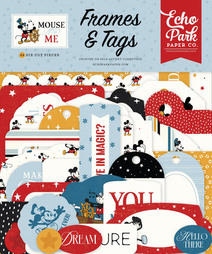 Echo Park Frames & Tags Ephemera-Mouse And Me