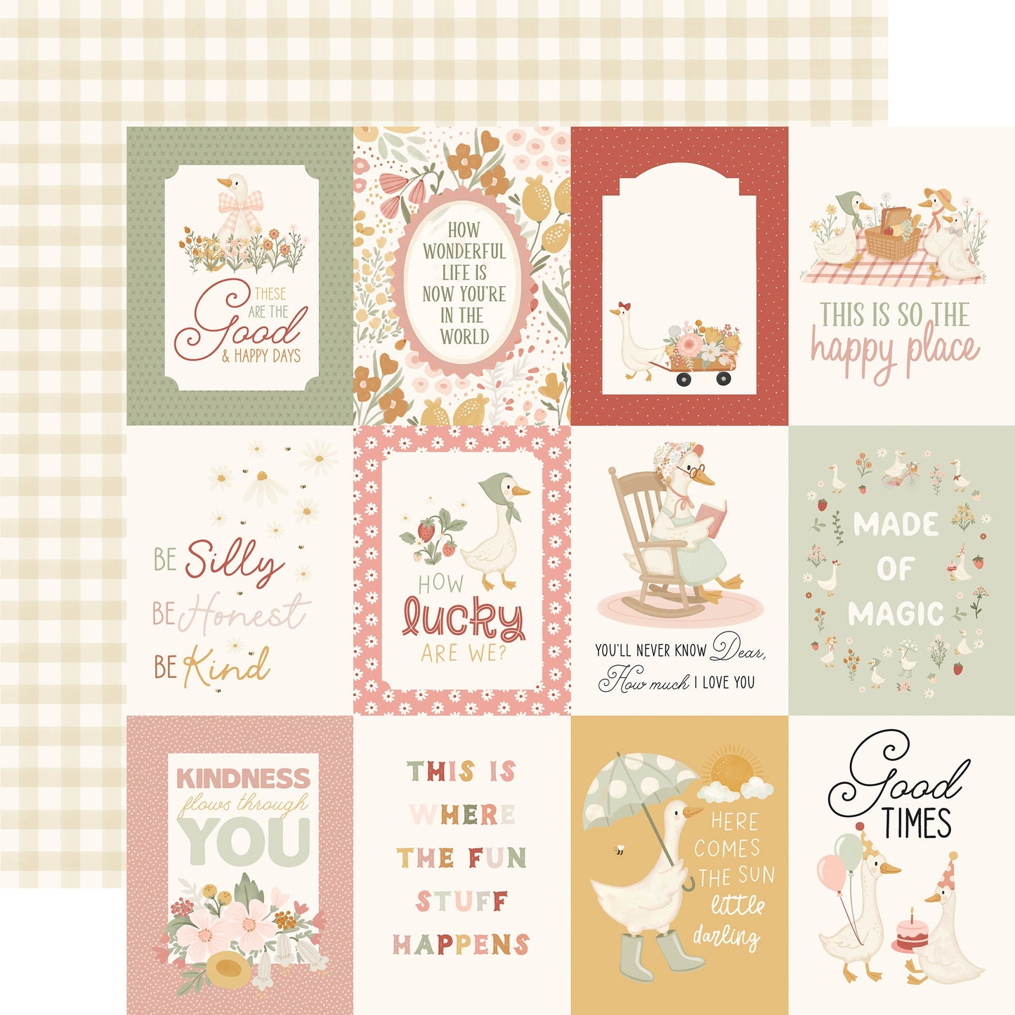 Carta Bella Silly Goose Cardstock 12"X12"- Select Style