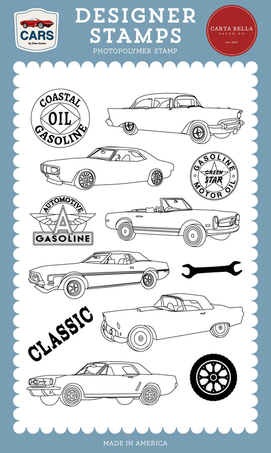 Carta Bella Cars Stamp Set-Classic Cars