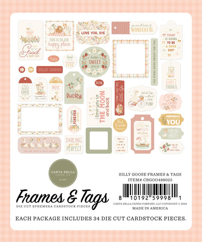 Carta Bella Tags & Frames Ephemera-Silly Goose