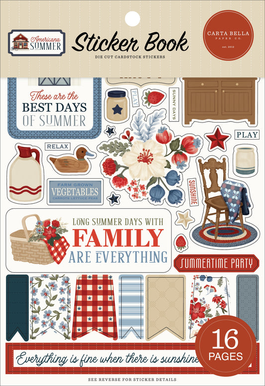 Carta Bella Sticker Book-Americana Summer