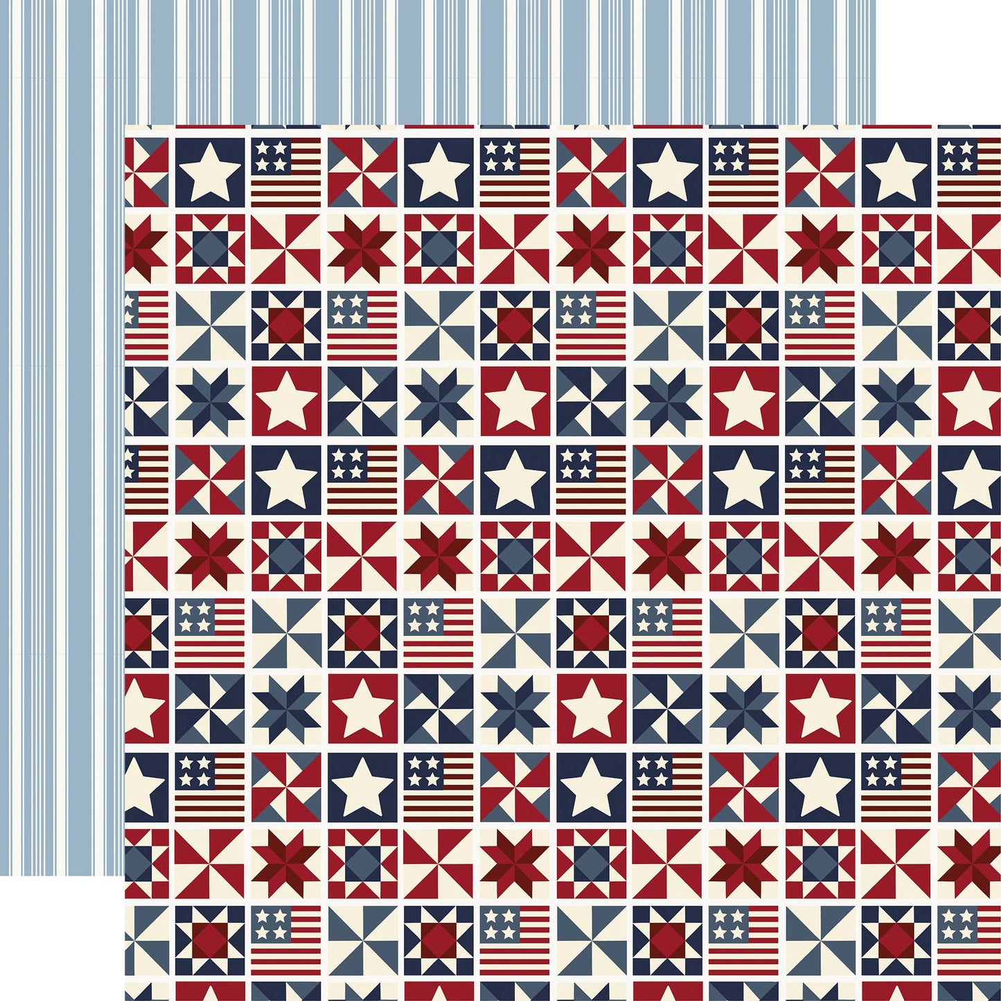 Carta Bella Americana Summer Cardstock 12"X12"-Select Style