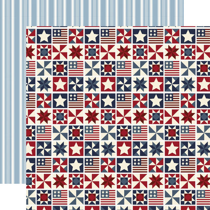 Carta Bella Americana Summer Cardstock 12"X12"-Select Style