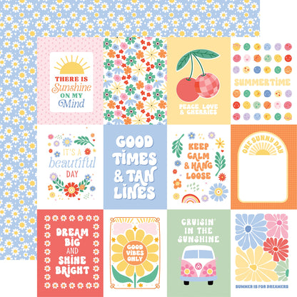 Echo Park Our Groovy Summer Cardstock 12"X12"-Select Style