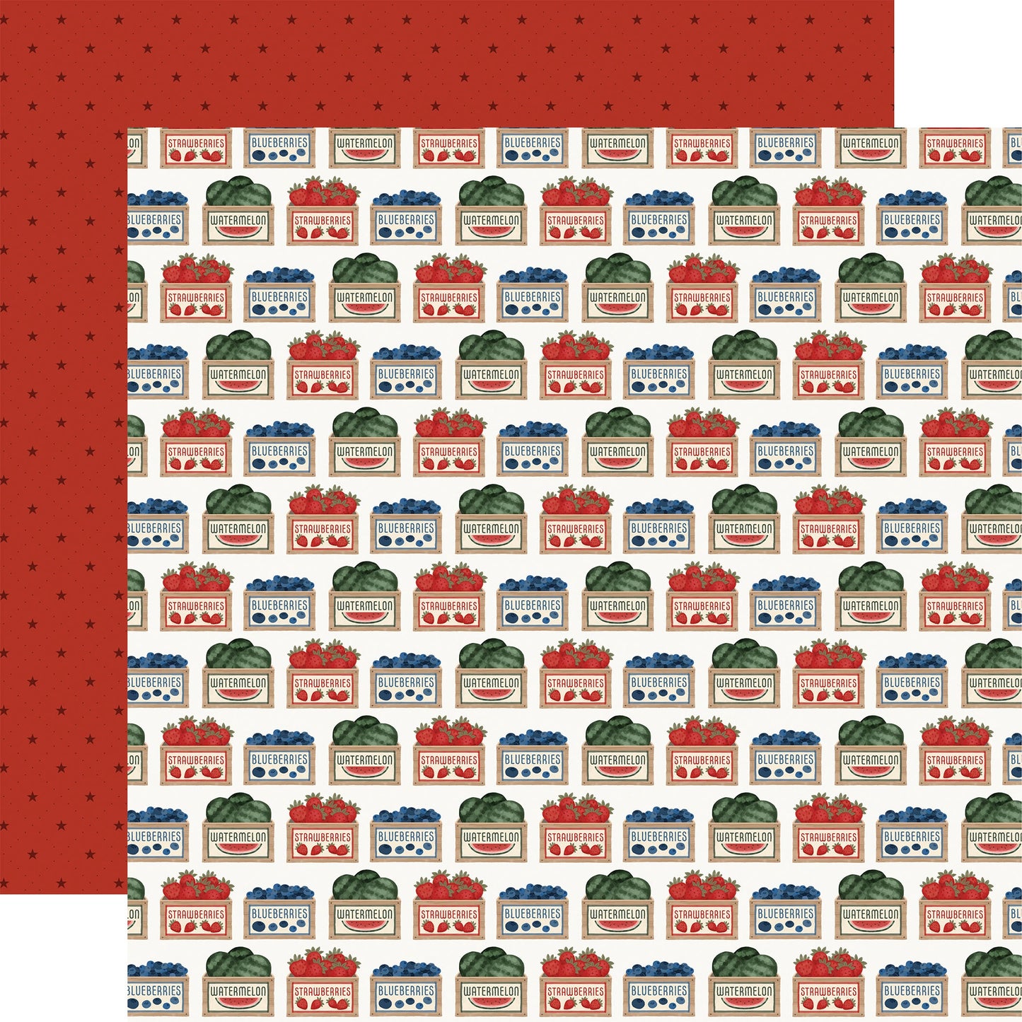 Carta Bella Americana Summer Cardstock 12"X12"-Select Style