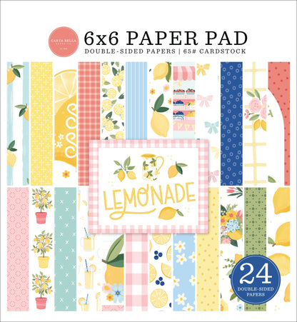 Carta Bela Double-Sided Paper Pad 6"X6"-Lemonade