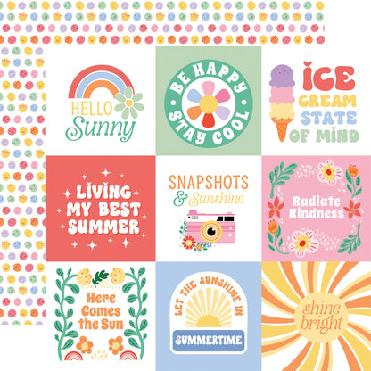 Echo Park Our Groovy Summer Cardstock 12"X12"-Select Style