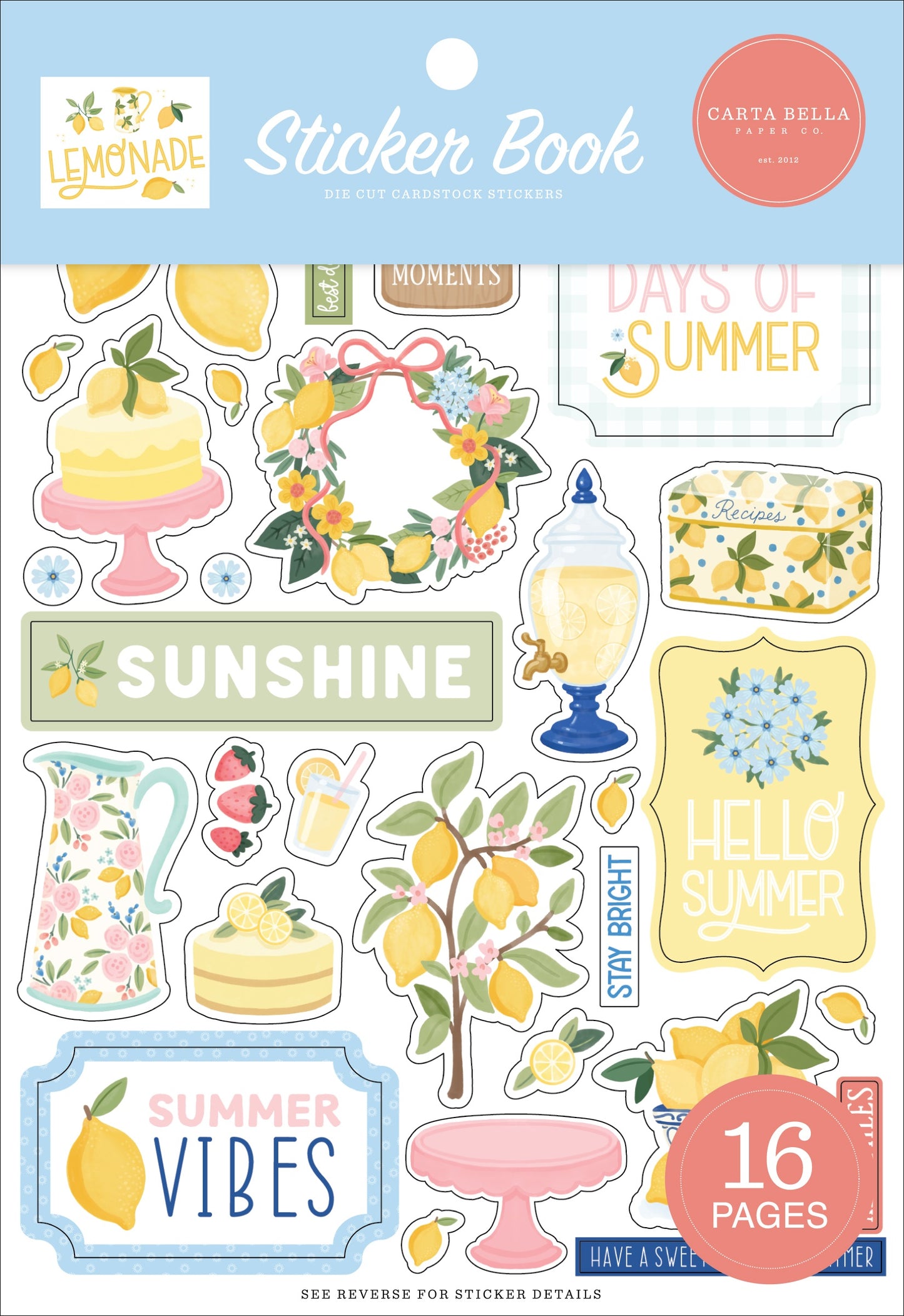 Carta Bella Sticker Book-Lemonade
