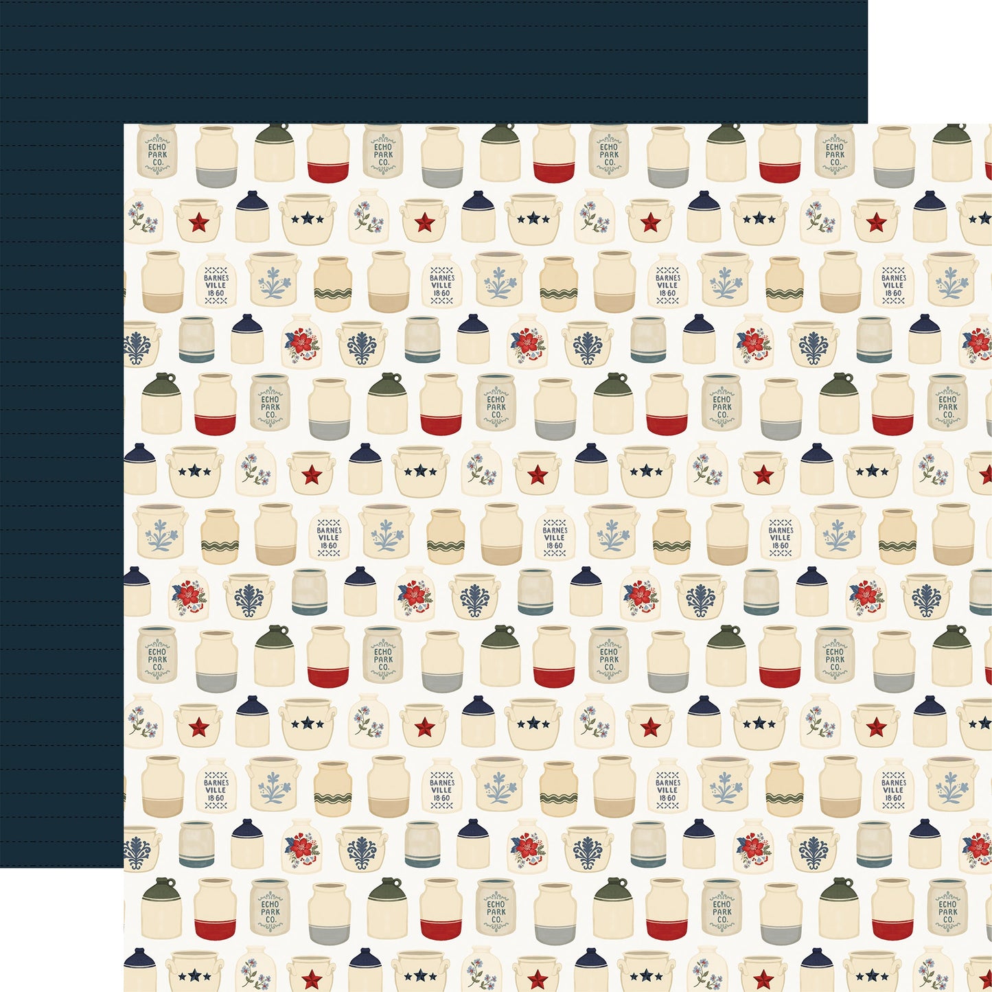 Carta Bella Americana Summer Cardstock 12"X12"-Select Style