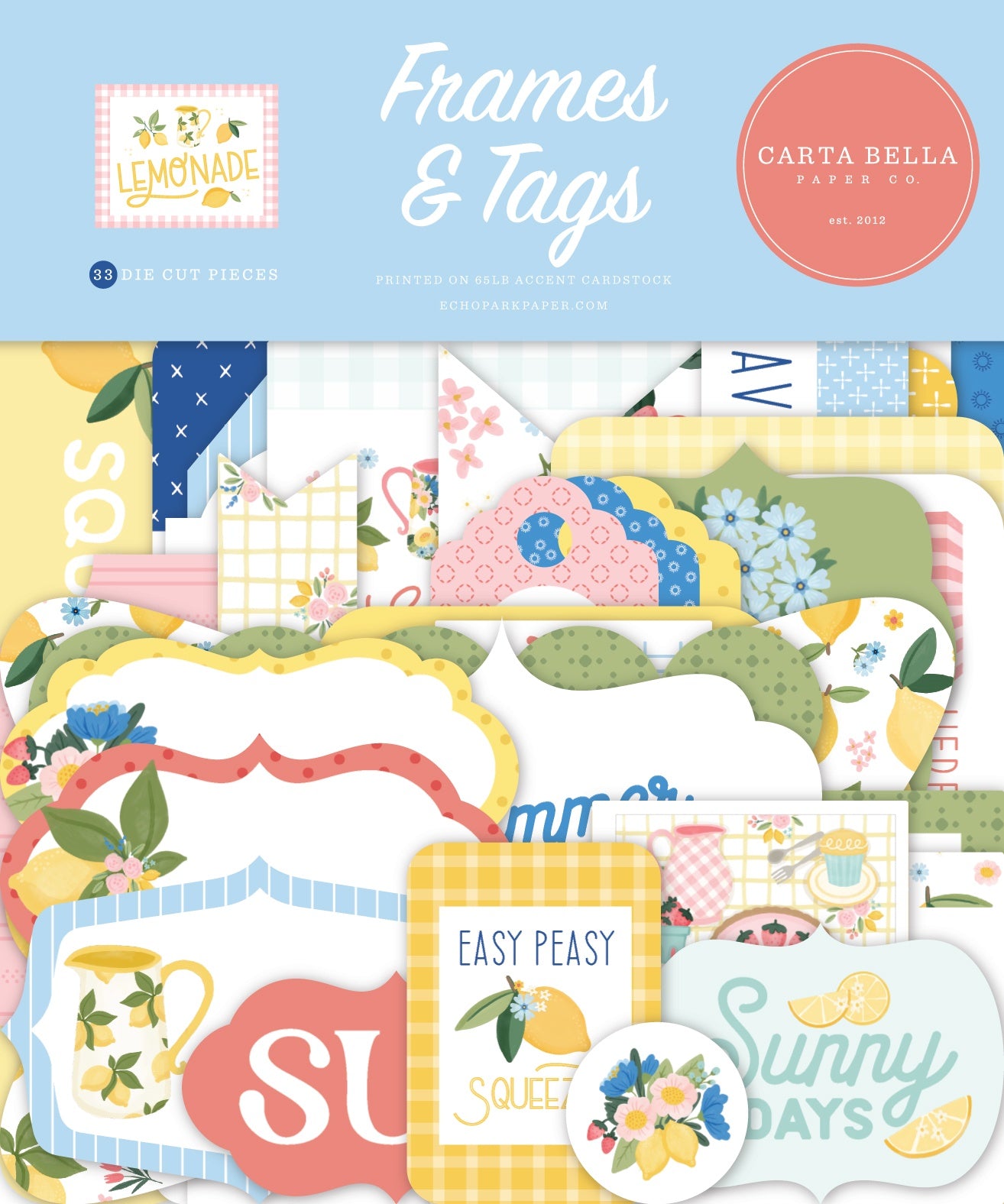Carta Bella Tags & Frames Ephemera-Lemonade