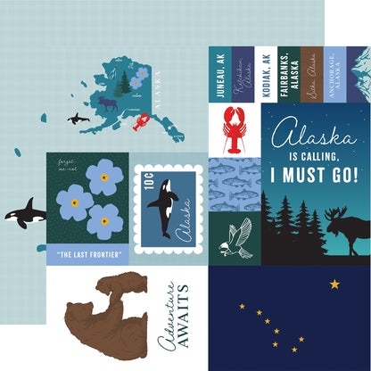 Echo Park Our United States Cardstock 12"X12"-Select Style