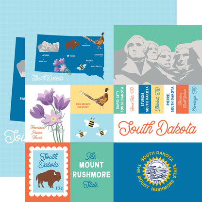 Echo Park Our United States Cardstock 12"X12"-Select Style
