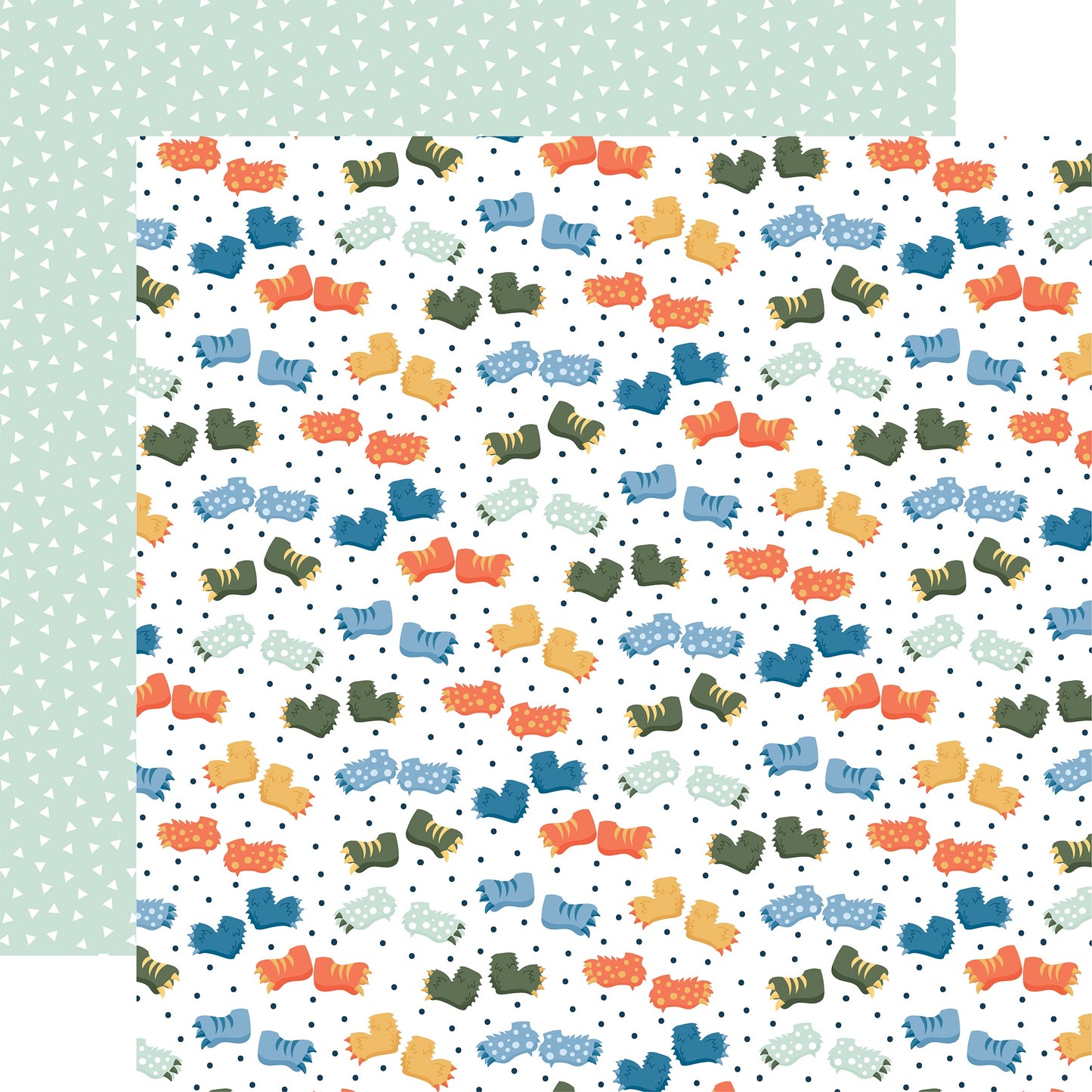 Echo Park My Favorite Monster Cardstock 12"X12"-Select Style