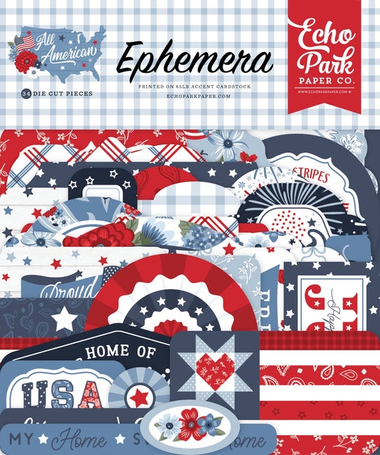 Echo Park Ephemera-All American