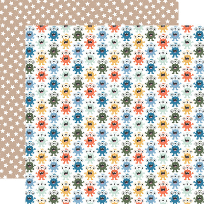 Echo Park My Favorite Monster Cardstock 12"X12"-Select Style