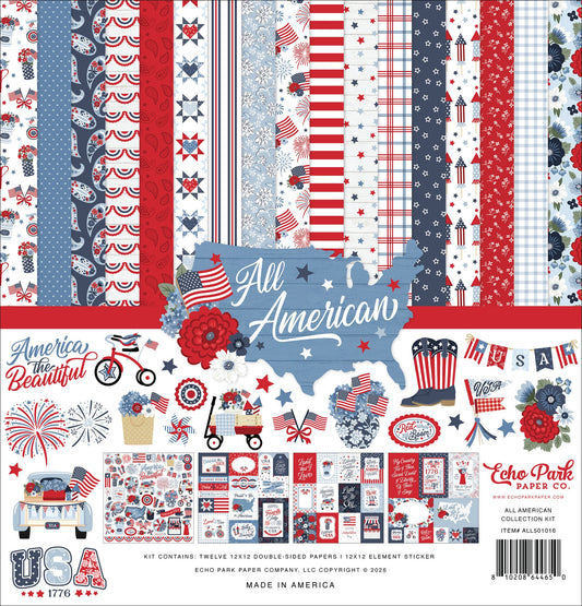 Echo Park Collection Kit 12"X12"-All American
