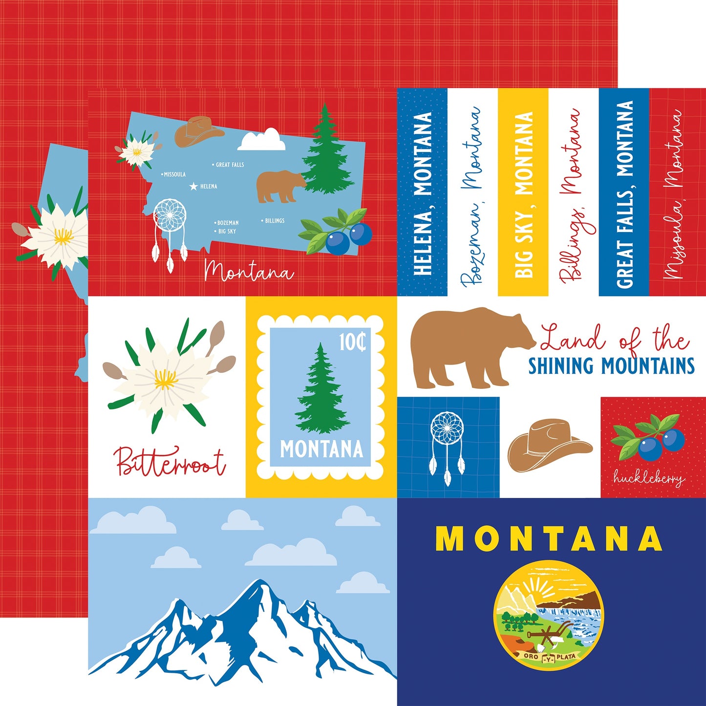 Echo Park Our United States Cardstock 12"X12"-Select Style