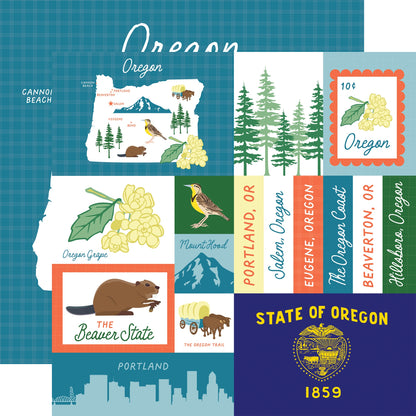 Echo Park Our United States Cardstock 12"X12"-Select Style