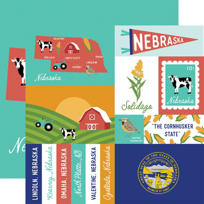 Echo Park Our United States Cardstock 12"X12"-Select Style