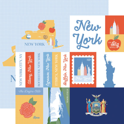 Echo Park Our United States Cardstock 12"X12"-Select Style