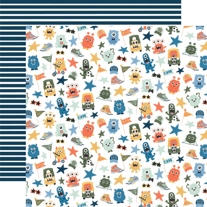 Echo Park My Favorite Monster Cardstock 12"X12"-Select Style