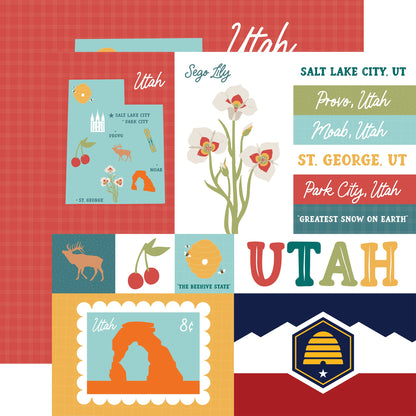 Echo Park Our United States Cardstock 12"X12"-Select Style