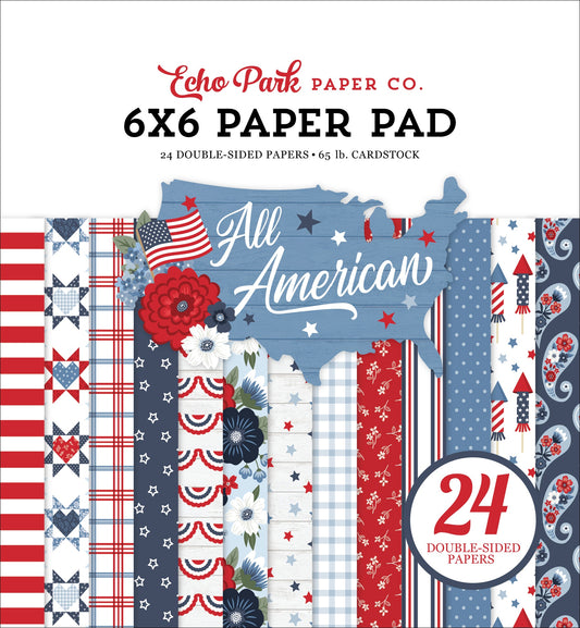 Echo Park Double-Sided Paper Pad 6"X6"-All American