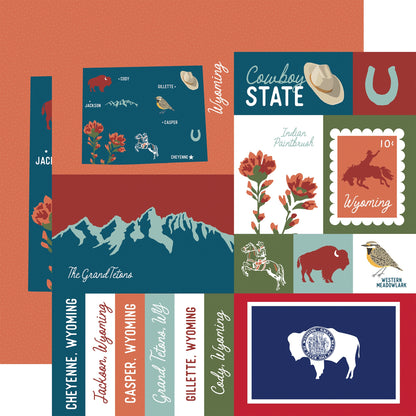 Echo Park Our United States Cardstock 12"X12"-Select Style