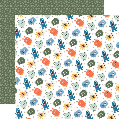 Echo Park My Favorite Monster Cardstock 12"X12"-Select Style