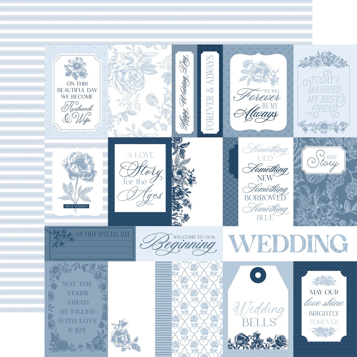 Echo Park Save The Date Cardstock 12"X12"-Select Style