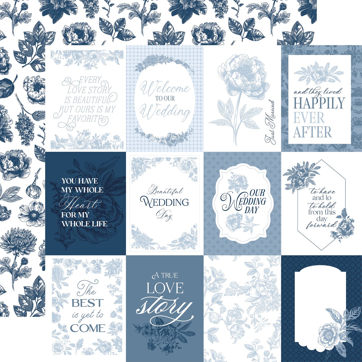 Echo Park Save The Date Cardstock 12"X12"-Select Style