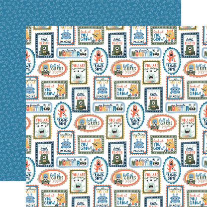 Echo Park My Favorite Monster Cardstock 12"X12"-Select Style