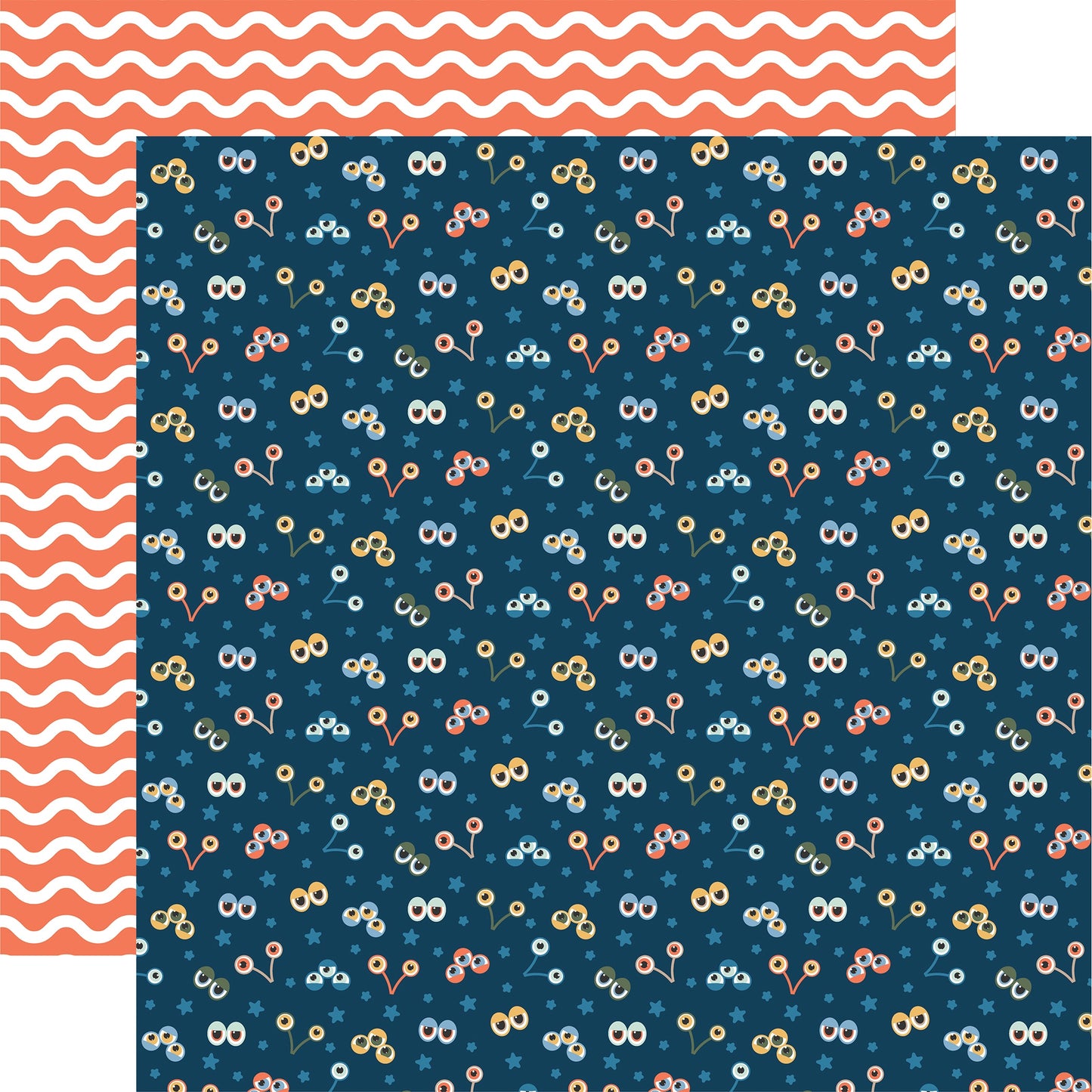 Echo Park My Favorite Monster Cardstock 12"X12"-Select Style