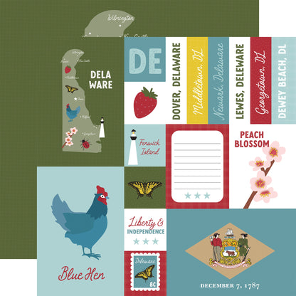 Echo Park Our United States Cardstock 12"X12"-Select Style
