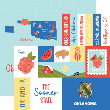 Echo Park Our United States Cardstock 12"X12"-Select Style