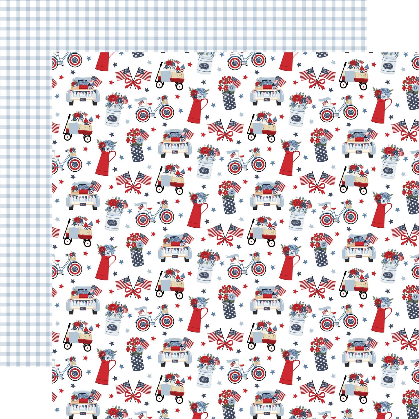 Echo Park All American Cardstock 12"X12"- Select Style